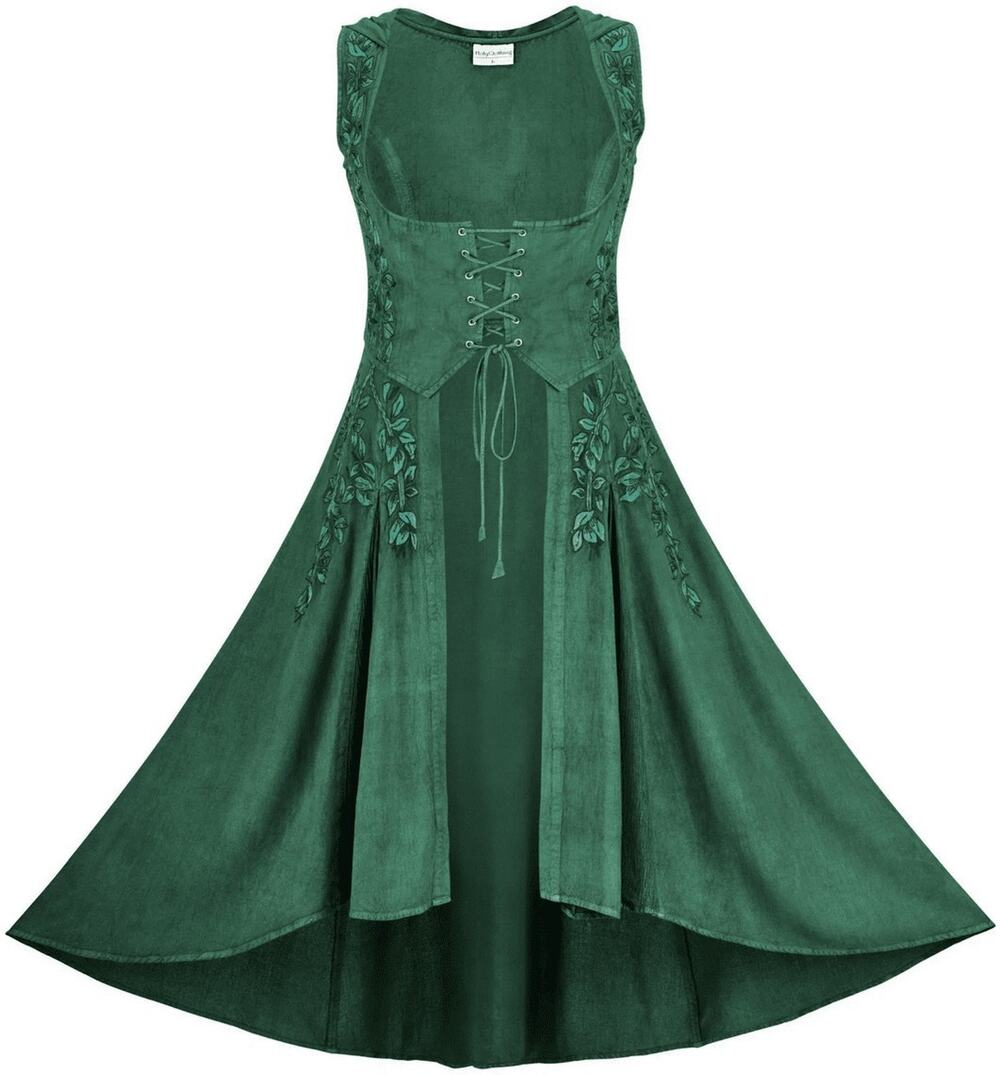 Holy Clothing Tauriel Maxi Overdress Large Green Renaissance Cosplay Ren Faire